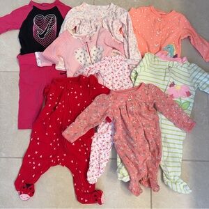 Baby girls Newborn 0-3 months clothes 11 pieces bundles